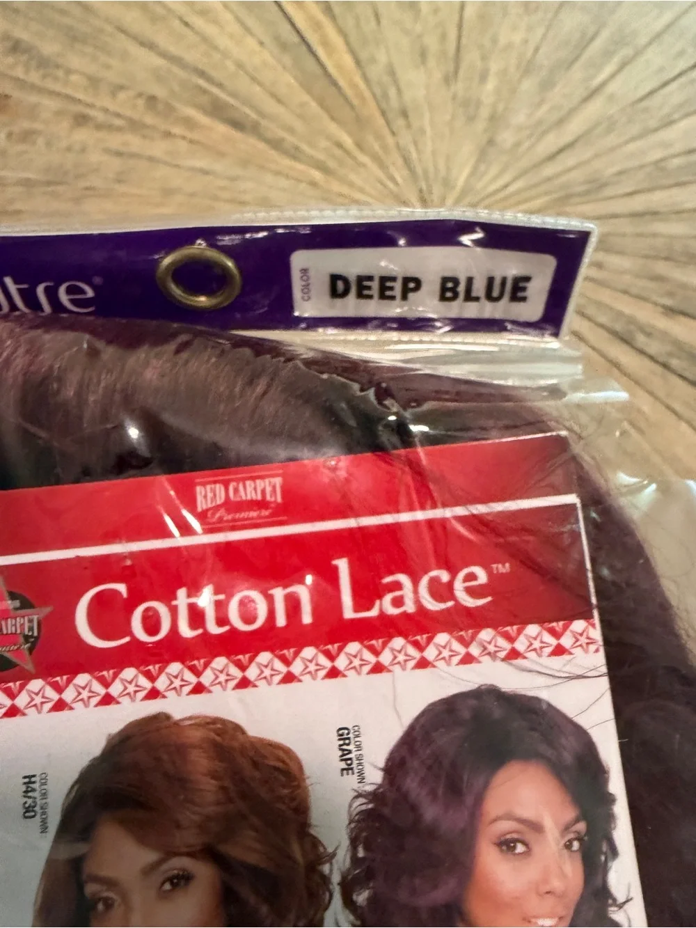 NWT Mane Concept Red Carpet Cotton Lace Front Wig Red Burgundy Curly Futura